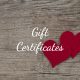 gift certificates